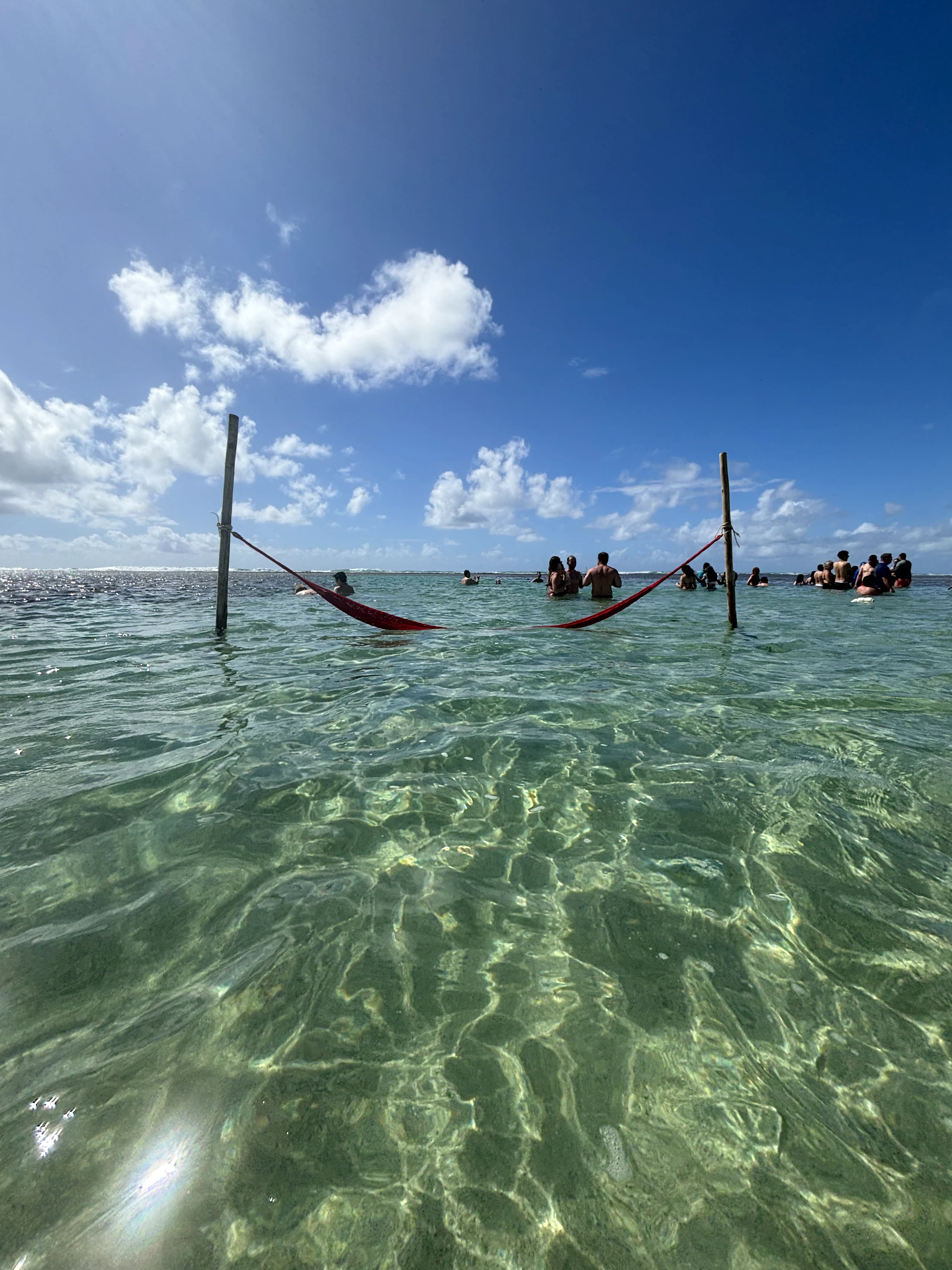Rede em águas cristalinas de Alagoas